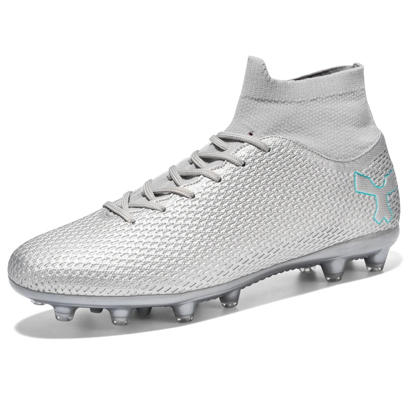 New Unisex Long Spike Football Boots Men Broken Nail Soccer Shoes AG/TF Training Soccer Cleats Sneakers Non-Slip Ankle Shoes