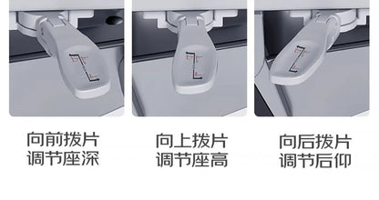 Ergonomic Computer Office Chair with Footrest, Comfortable Designer Executive Chair, Adjustable Luxury Swivel Gaming Chair for Home & Work