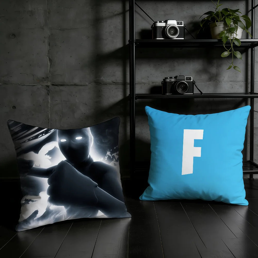 F-FORTNITE-ES Game cushion cover Home Office Birthday Anniversary Gifts Soft Skin Friendly Cushion Cover