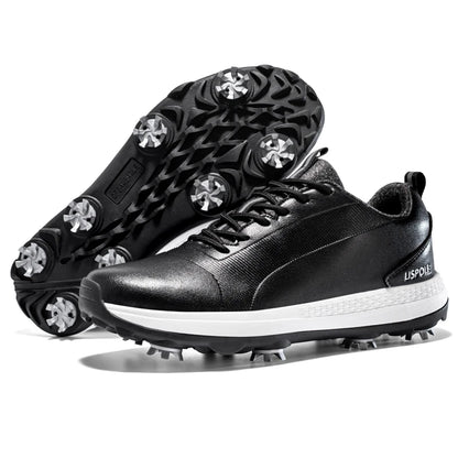 Hot Sale Leisure Golf Shoes Men's Waterproof Golf Spikes Sneakers Professional Non-Slip Golf Trainers Luxury Sports Shoes