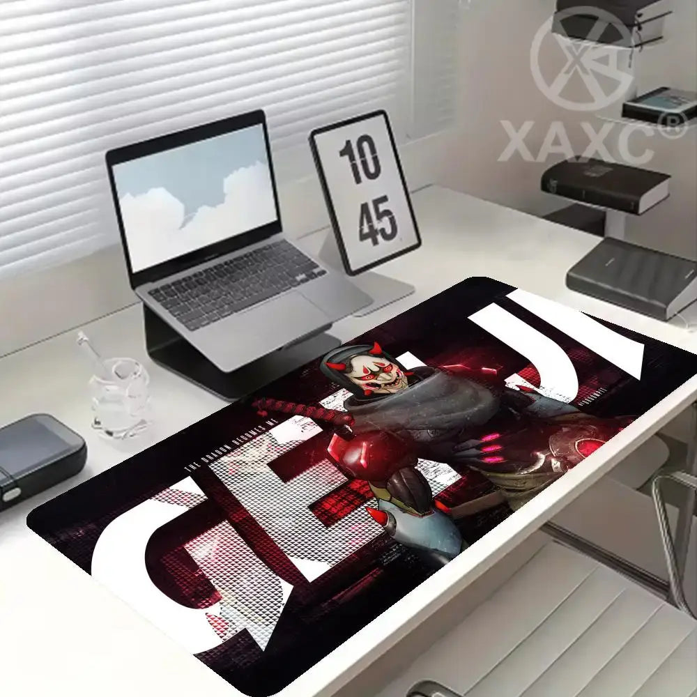 Alfombrilla de ratón grande de Overwatch, estilo kawaii, XXL, para ordenador, escritorio, gamers, oficina, alfombra, teclado, mesa, accesorios para juegos, MousepadXAXC