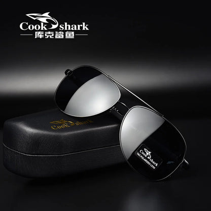 Cook polarizer color-changing sunglasses male driver fishing sunglasses day and night driving special glasses tide