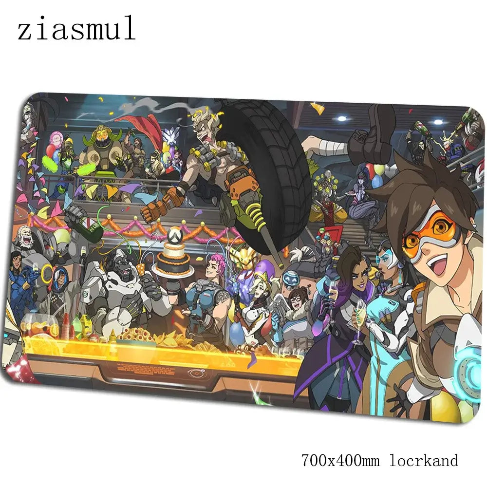 overwatch mouse pad gamer 700x400x3mm gaming mousepad Colourful notbook desk mat Christmas gifts padmouse pc gamer mats gamepad