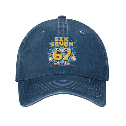 67 Meme Brainrot Six Seven Kids Gaming Gen Alpha Sun Baseball Cap Casual Men Trucker Hat Wholesale Design Outdoor Snapback Cap