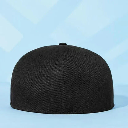 Big Bone Man Plus Size Baseball Caps Adult Flat Peak Hip Hop Fitted Hat Men Women Large hats Snapback Cap size 6 3/4 to 8