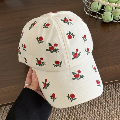 Aranyos sapkák japán stílusú, retro hímzéses baseball sapka – sokoldalú női baseball sapka, alkalmi napellenző, napvédő sapka