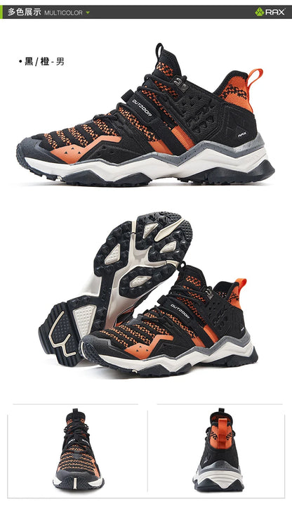 Rax Men Hiking Shoes Breathable Outdoor Sports Sneakers Lightweight Mountain Climbing Trekking Shoes Lightweight Shoes