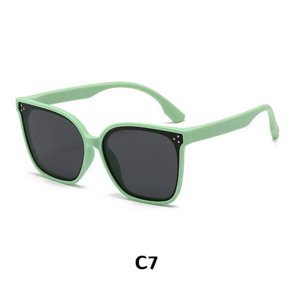 Children's Sunglasses Large Frame Fashionable Sunshade Anti-ultraviolet Silicone Polarized Children's Glasses 23048 23048