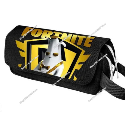 Anime Pencil Bag Kawaii Fortnite Pencil Case Large Capacity Waterproof Handheld Cosplay Pencil Pouch Office Stationary Gift Toy