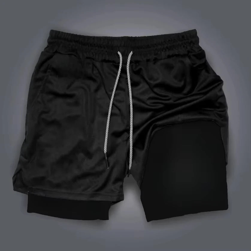 Pantalones cortos de doble capa con estampado moderno de Majin Buu de Dragon Ball, para hombre, de verano, para boxeo y deportes, de secado rápido y transpirables