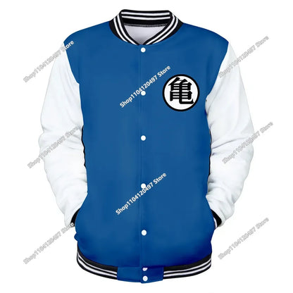 Uniforme da baseball streetwear Dragon Ball per uomo e donna, costume Son Goku per adulti, giacca primaverile e autunnale, cardigan, felpa, idea regalo