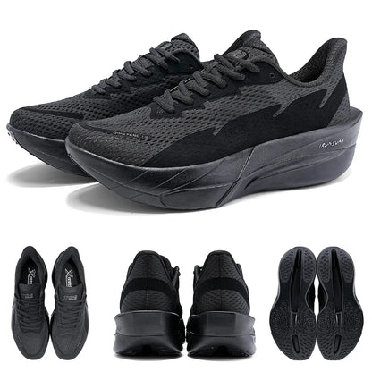 IRUNSVAN Carbon Fiber Sneakers Beginner/Advanced Running Shoes Breathable and Comfortable Thick Bottom Training Shoes Unisex 130