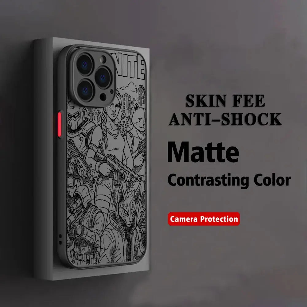 Hot Game F-Fortnites Phone Case For Xiaomi Redmi Note 14 13 12 12S 11 11S 10 10S 9T 9S 8 7 Pro Plus 4G 5G Matte Clear Back Cover