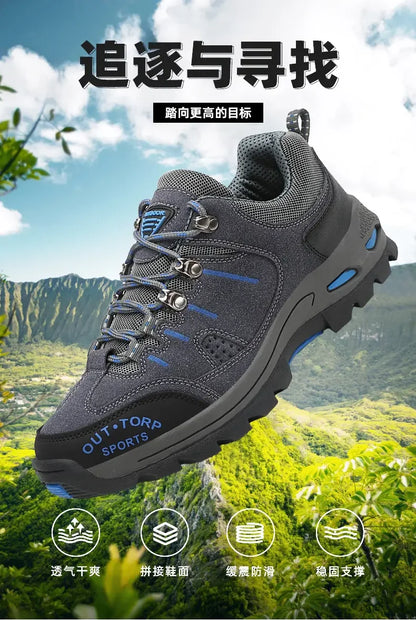 Retro Style Men Sports Shoes Autumn and Winter Short Boots Anti Slip Hiking Shoes Suitable for Ankle Boots Urban Commuting 2025