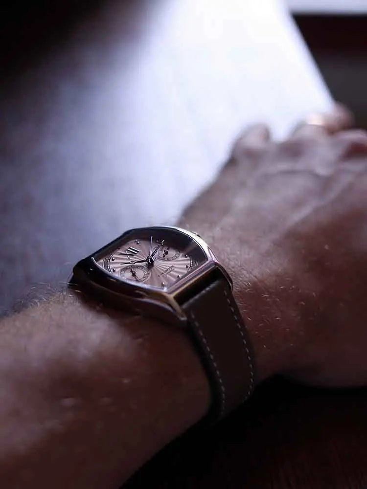FARASUTE Nieuw 36 mm herenhorloge met quartz uurwerk VH64, roestvrij staal, sportief en modieus, saffierglas, waterdicht herenhorloge