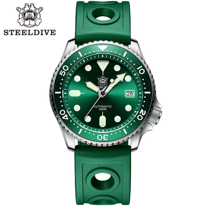 STEELDIVE SD1973 Men's Dive Watch NH35 Automatic Mechanical Men's Watch Luminous Ceramic Bezel Diver Watch Men Watches Sapphire