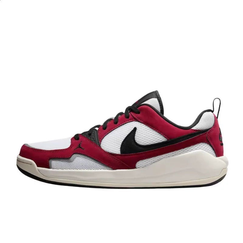 Nike Jordan CMFT Era Chicago Soft and Lightweight Comfortable Anti-Slip Low-Top Casual Shoes for Men - White and Red HJ6777-106