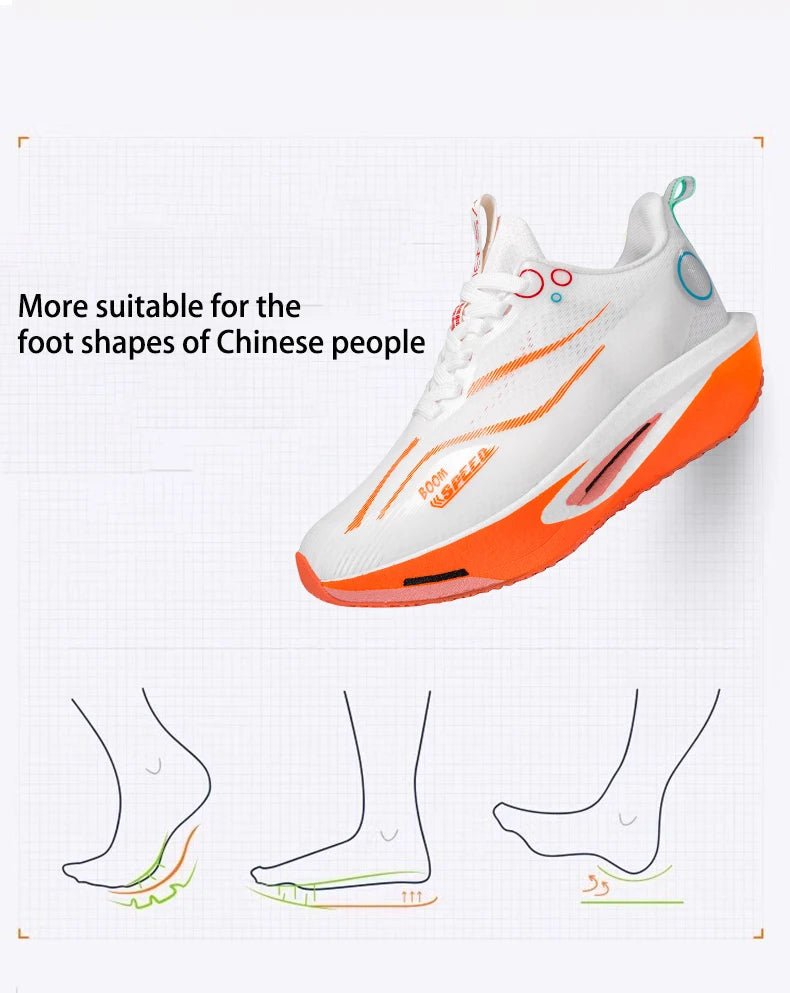 Men's Running Shoes Carbon Plate Professional Breathable Non-slip Cushioning Women's Casual Running Sports Shoes