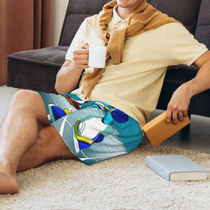 Pantalones cortos de pijama personalizados de Mega Man, para hombre, ropa de dormir, pantalones cortos de estar por casa, pantalones para dormir