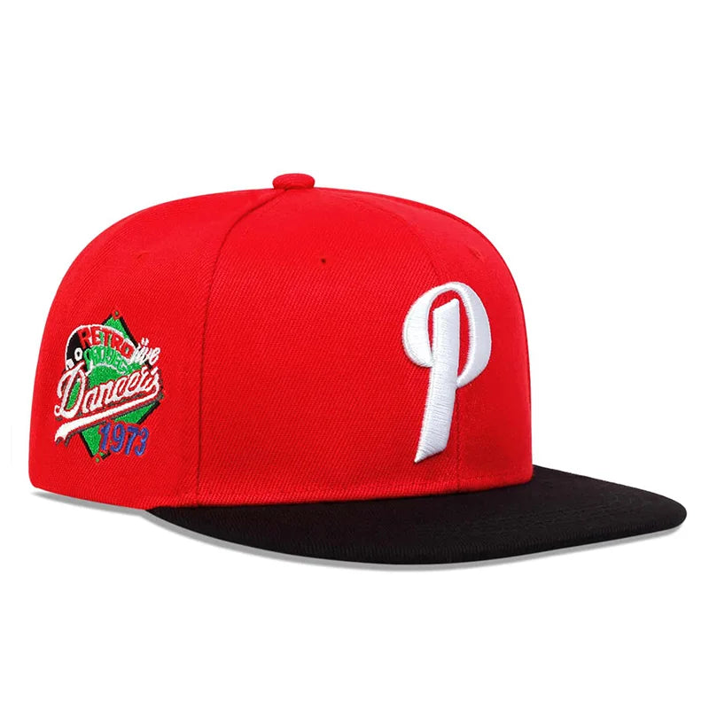 Unisex P Letter Embroidery Hip-hop Hats Spring And Autumn Outdoor Adjustable Sports Casual Baseball Caps Sunscreen Hat