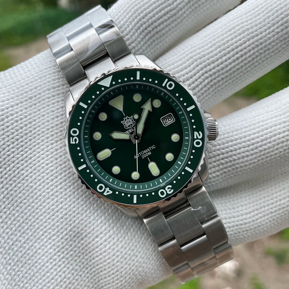 Steeldive SD1973 Men's Dive Watch Automatic Mechanical Men's Watch NH35 Bracelet 41mm Diver Watch