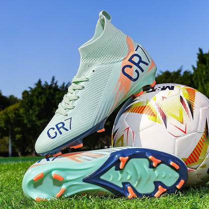 Nouvelles chaussures de football pour hommes, chaussures de soccer de haute qualité, crampons, chaussures de futsal professionnelles pour femmes, vente chaude, baskets unisexes ultra-légères TF/FG