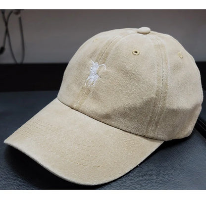 Baseballpetten voor heren en dames, zacht katoen, gewassen, zacht, verstelbaar, zonnekapje, dad cap, hoeden voor jongens en meisjes, borduurontwerp met de Magere Hein, Japan