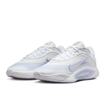 Nike AOne: Minimalistiset, mukavat, pehmustetut ja hengittävät matalavartiset koripallokengät (unisex, valkoiset ja siniset) FZ8606-100