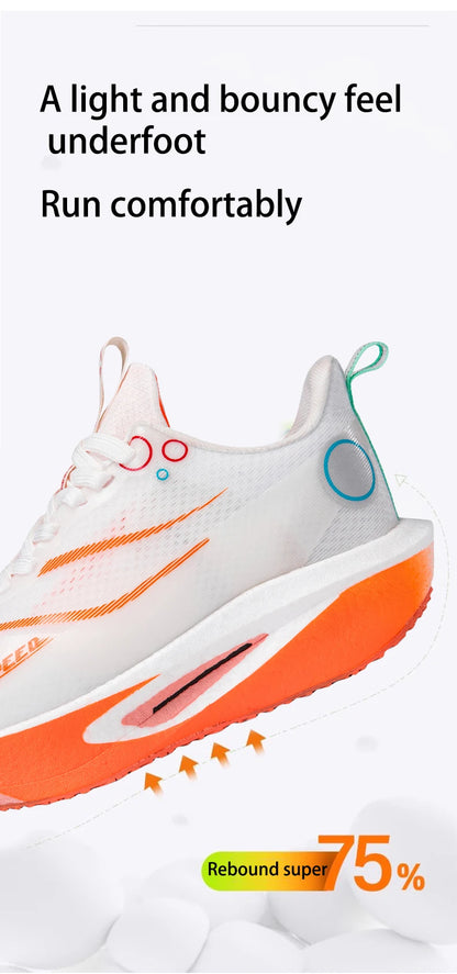 Men's Running Shoes Carbon Plate Professional Breathable Non-slip Cushioning Women's Casual Running Sports Shoes