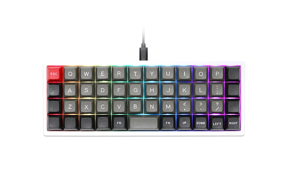CSTC40 40 RGB 40% hot Swappable Mechanical Keyboard PCB Programmed VIA VIAL software Macro Firmware rgb switch type c planck