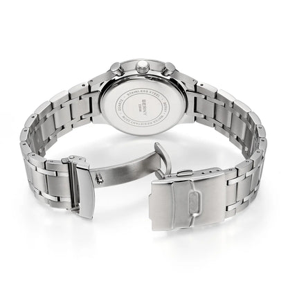 Montre pour homme BERNY – Chronographe multifonction à quartz, style décontracté et tendance, affichage de la date, aiguilles luminescentes, montre-bracelet sportive et colorée