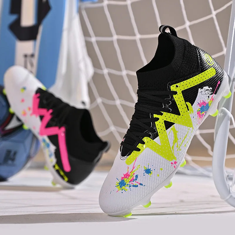 Chaussures de Football pour hommes, chaussures de sport professionnelles, ongles longs FG, crampons de sport de plein air, chaussures d'entraînement antidérapantes