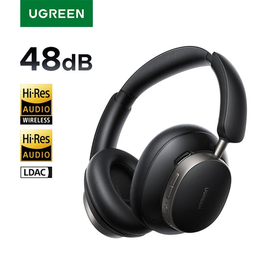 UGREEN Studio Pro Wireless ANC Headphones – 48dB Active Noise Cancelling, Hi-Res LDAC Over Ear Bluetooth Headphones, 120H Playtime Deep Bass Wireless Headset