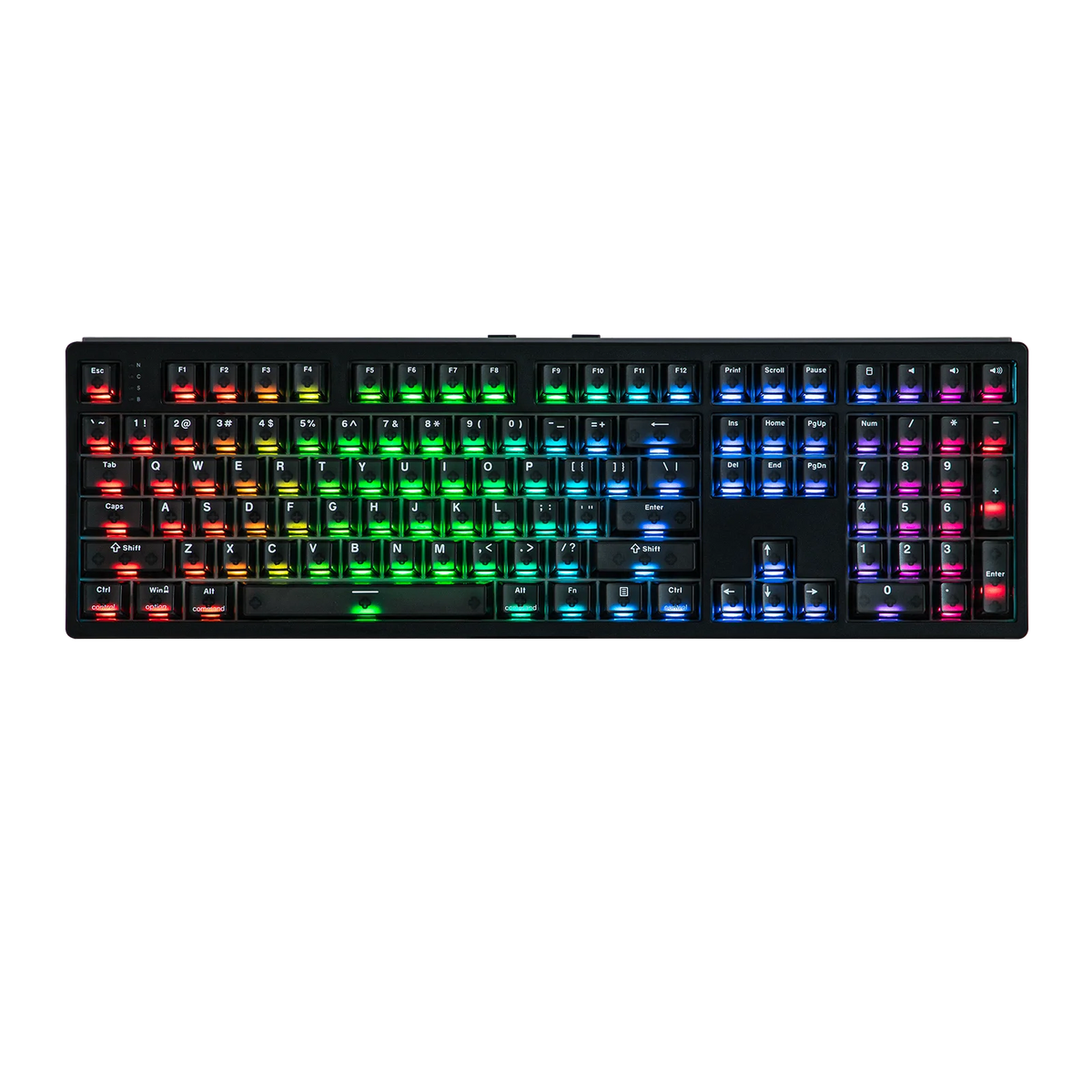 EPOMAKER HE108 100 % ANSI US QWERTY -asettelulla varustettu langallinen/BT/2,4 GHz langaton Hall-efektipohjainen mekaaninen näppäimistö, jossa on SOCD/DKS- ja Rapid Trigger -ominaisuudet