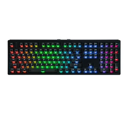 EPOMAKER HE108 100 % ANSI US QWERTY -asettelulla varustettu langallinen/BT/2,4 GHz langaton Hall-efektipohjainen mekaaninen näppäimistö, jossa on SOCD/DKS- ja Rapid Trigger -ominaisuudet
