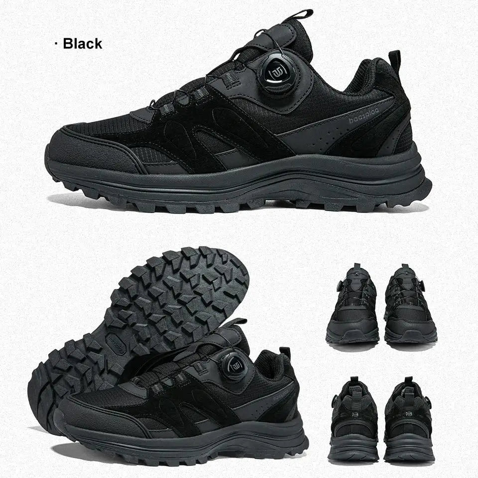 Baasploa Men Hiking Shoes Non-Slip Wear Resistant Outdoor Climbing Walking Shoes for Men Comfort Inner Cotton Outdoor Sneakers
