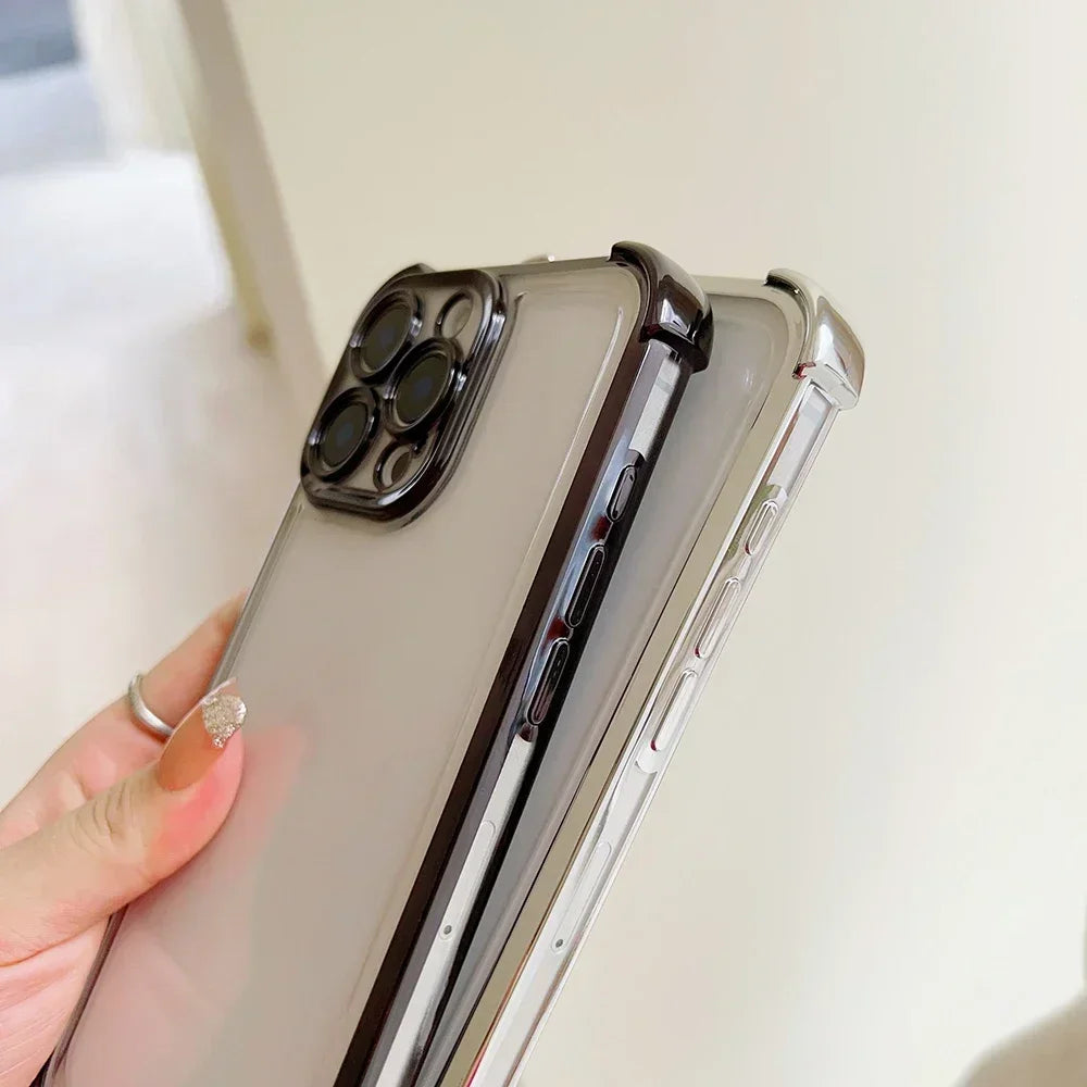 Популярен калъф за телефон с FortniteS дизайн и метализирано покритие за iPhone 17 17e 16e 16 15 14 13 12 11 Pro Max X XR XSMax 7 8 Mini Air Plus, против падане