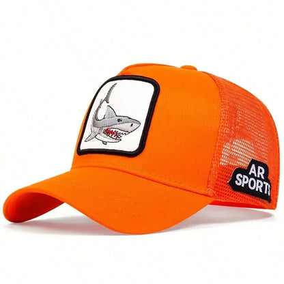Animal embroidery net rooster hat male and female animal baseball cap hip Hop duck cap suitable for outdoor sports fishing visor