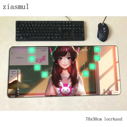 dva mouse pad gamer 70x30cm xl gaming mousepad pc notbook desk mat cute padmouse games Christmas gifts gamer mats gamepad