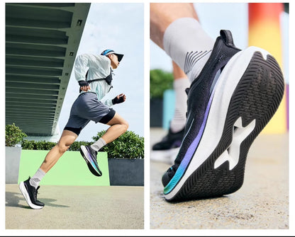 Xtep 2000KM 2.0 Running Shoes for Men, Summer Professional TPU Shock Absorption Sneakers (Suggest Half Size Down) 876219110043