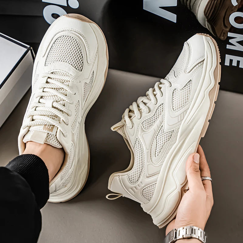 Herren-Speed-Freizeitsneaker für Frühling und Sommer, mit weicher Sohle, rutschfest, atmungsaktiv, Outdoor-Laufschuhe, modische Youth Joker Sportschuhe