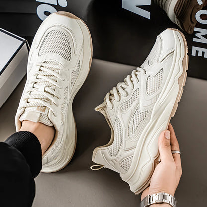 Herren-Speed-Freizeitsneaker für Frühling und Sommer, mit weicher Sohle, rutschfest, atmungsaktiv, Outdoor-Laufschuhe, modische Youth Joker Sportschuhe