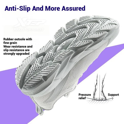 Xtep Light Joy 2 Women's Running Shoes 2025 Spring Shock-Absorbing Non-slip Wear-Resistant Lightweight Sports Shoes 875118110015