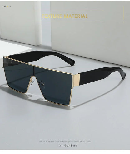 WarBLade Retro Square Sunglasses Men Women 2025 Luxury Brand Designer One Piece Decoration Sun Glasses Men Travelling Eyewear