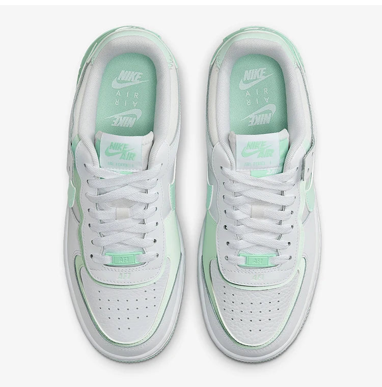 Nike ægte AIR FORCE 1 klassiske sneakers til kvinder med tyk sål og lavt skaft FZ3773-100