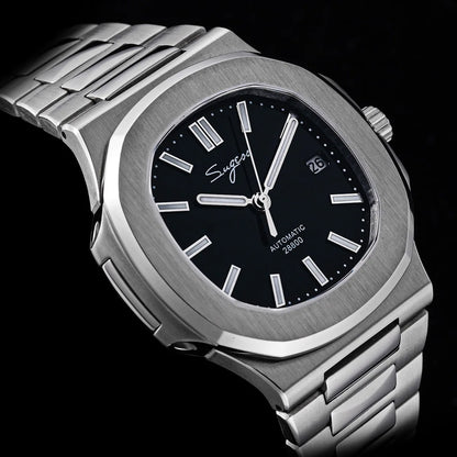 Sugess Men's Watch Automatic Mechanical Wristwatch Miyota 9015 Movement MOP Dial Luminous Waterproof 5bar Bracelet Luxury S466