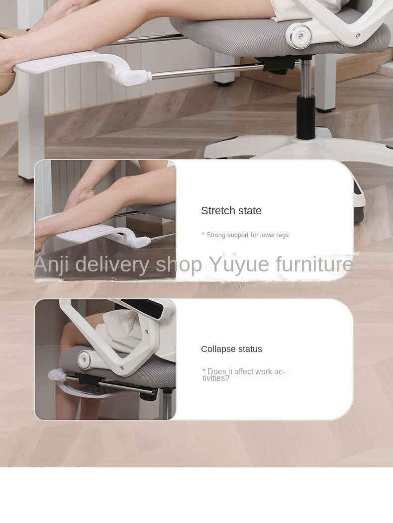 UVR Computer Gaming Chair Ergonomic Reclining Backrest Chair Sedentary Comfort Swivel Seat Breathable Mesh Staff Office Chair