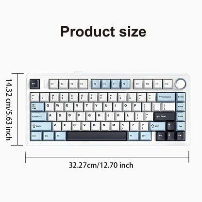 AULA F75 2.4G Wireless/Bluetooth/Wired Gaming Mechanical Keyboard RGB Customized 75% Layout OEM Profile Gasket PC Game Keyboard