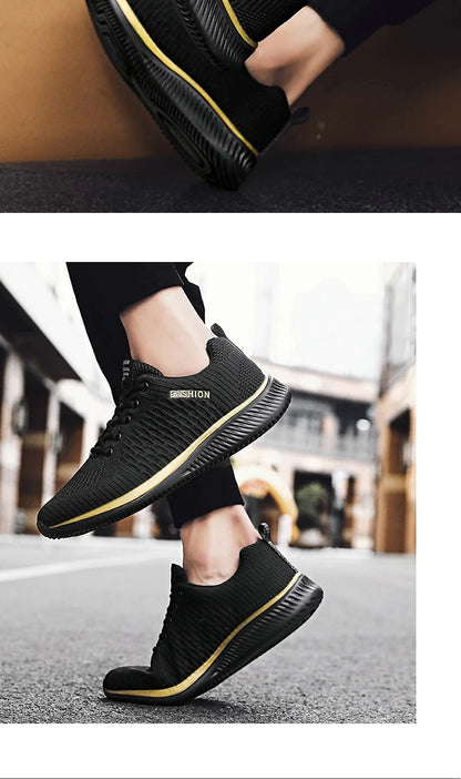Sneakers da uomo e da donna in maglia, traspiranti, sportive, da corsa, da passeggio e da palestra