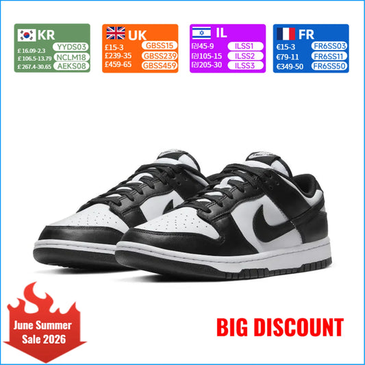 Nike Dunk Low musta/valkoinen Panda matalavartiset vapaa-ajan kengät – unisex DD1391-100